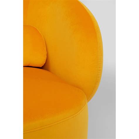 Swivel Armchair Orion Yellow - KARE USA