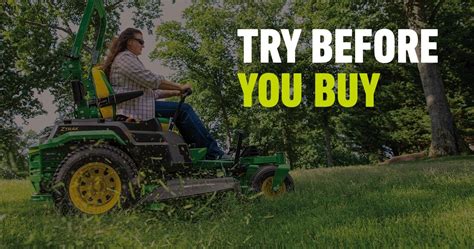 Try Before You Buy on John Deere Riding Lawn Equipment, Buckstop ...