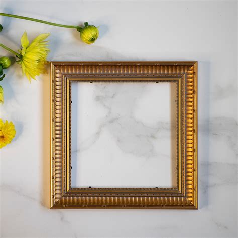 8x8 IN Vintage Style Ornate Gold Leaf Baroque Wood Frame for Gallery ...