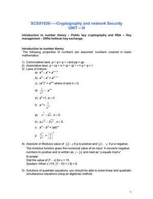 Unit-2 - SCSX1026 Cryptography and Network Security UNIT II UNIT II ...