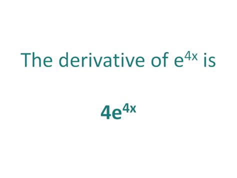 Image result for Derivative Using E