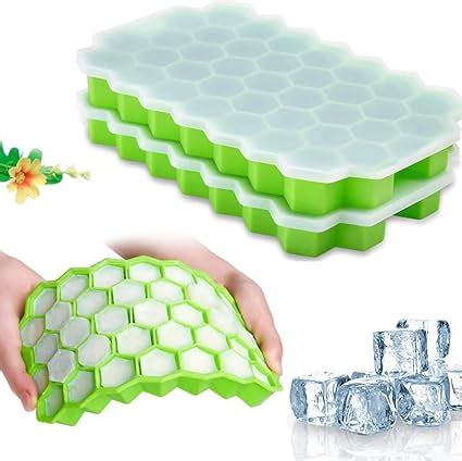Buy Clazkit Flexible Silicone Honeycomb 37 Cavity Ice Cube Tray with ...