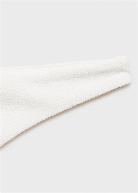 Brazilian textured bikini bottoms - Women | MANGO Japan