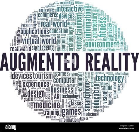 Augmented Reality vector illustration word cloud isolated on white ...