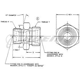 MS21916-8-4: REDUCER: FLARELESS TUBE,ST, | Boeing Shop