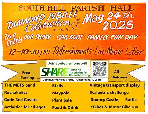 Jubilee Fun Day Golberdon May 24th 2025 | South Hill Connection