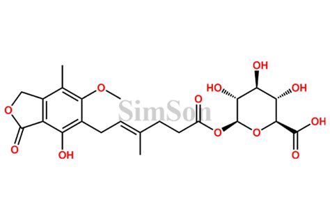 Mycophenolic Acid Acyl Glucuronide | CAS No- 99043-04-6 | Simson Pharma ...