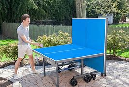Image result for JOOLA Outdoor Table Tennis Table, Blue, Size: One Size