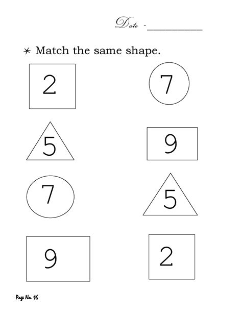 Nursery Maths Worksheets