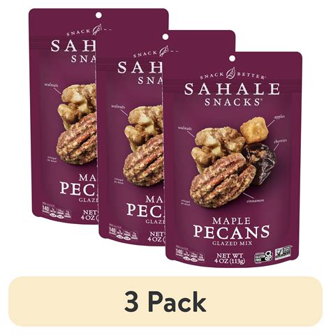 (3 pack) Sahale Snacks Maple Pecans Glazed Mix, Gluten-Free Snack, 4 ...
