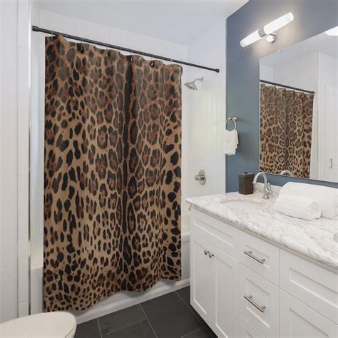 Leopard Print Shower Curtains - Etsy