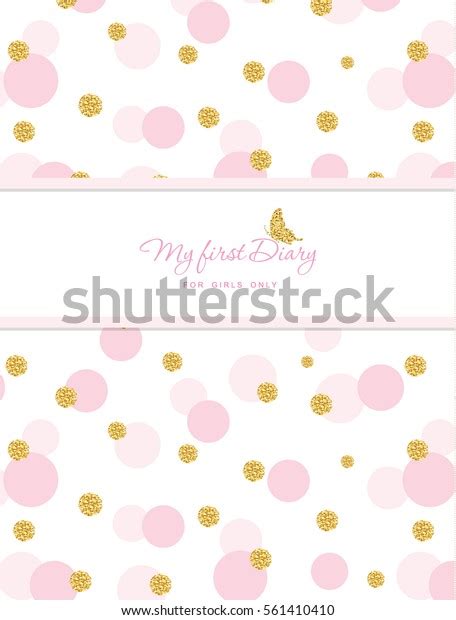 Notebook Cover Design Girls My First Stock Vector (Royalty Free ...