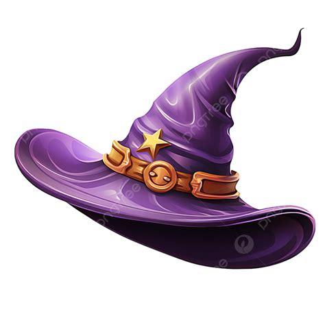 Purple Halloween Witch Hat, Halloween, Hat, Cartoon PNG Transparent ...
