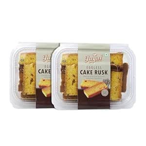 Jugal Bakers Eggless Cake Rusks (Pack of 2, 300gm Each) Handmade Dry ...