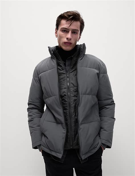 Buy Double Collar Puffer Jacket with Thermowarmth™ at Marks & Spencer