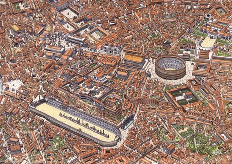 The Palatine Hill and surroundings | Ancient rome, Rome map, Ancient ...