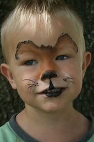 Image result for Lion Face Paint for Kids