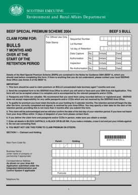 Fillable Online scotland gov CLAIM FORM FOR: Fax Email Print - pdfFiller