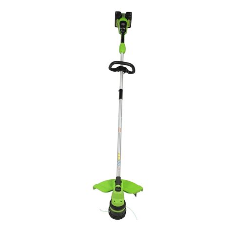 Greenworks 48-volt 15-in Straight Shaft Battery String Trimmer 4 Ah ...