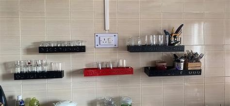 Home Sparkle Metal Floating Shelves for Wall Set of 3, Mount Floating ...