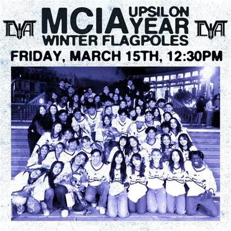 MCIA Upsilon Year Winter Flagpoles, UCI Flagpoles, Irvine, 15 March ...