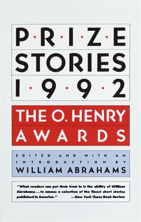 Prize Stories 1992: The O. Henry Awards (The O. Henry Prize Collection ...
