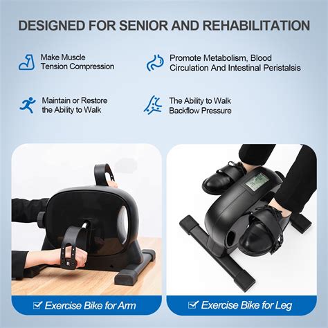 Buy TODO Mini Exercise Bike Pedal Exerciser Foot Peddler Portable ...