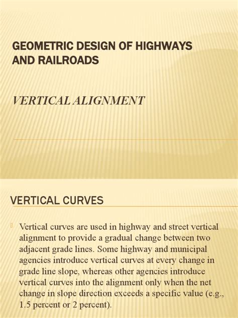 Image result for Vertical Alignment Road Design Example