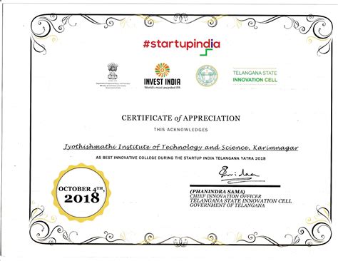 Best Innovative College Award - Best Engineering Colleges in Karimnagar ...