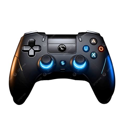 Gaming Controller, Gamepad, Rgb Lights, Transparent Background PNG ...