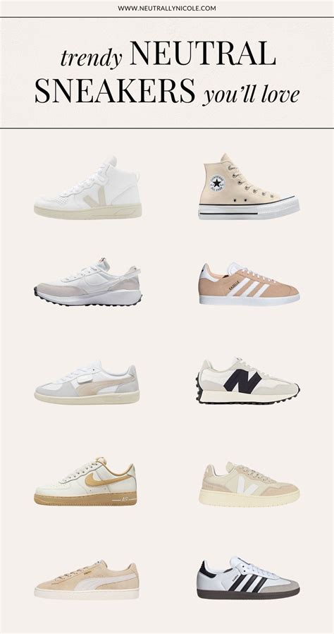 Must-Have Trendy Neutral Sneakers For Women