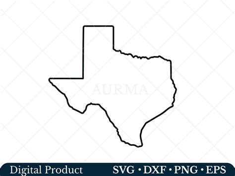 Texas State Svg, Texas Png, Outline Texas Map, Patriotic Svg, Cut File ...