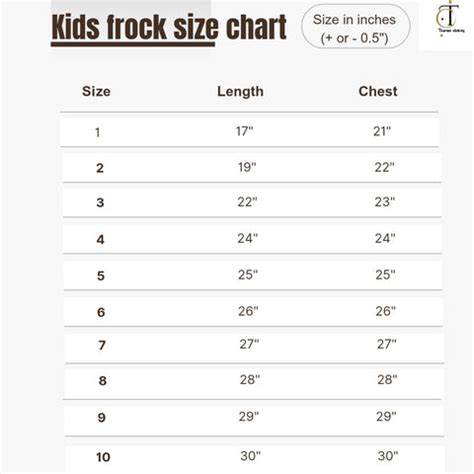 Sizing Chart – Tharam Clothing