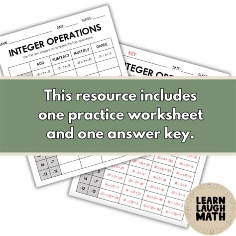 Image result for Calculating Integerspractice Worksheet