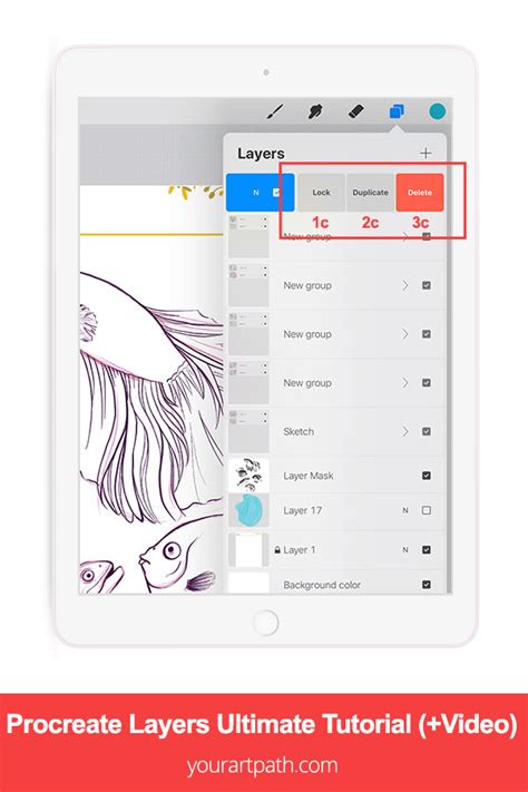 Procreate Layers Tutorial 的图像结果