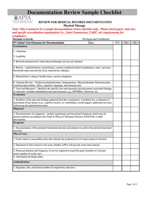 Image result for Documentation Review Checklist OneNote