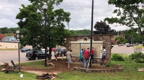 Eagle Scout project exceeds goal for restoring VFW memorial