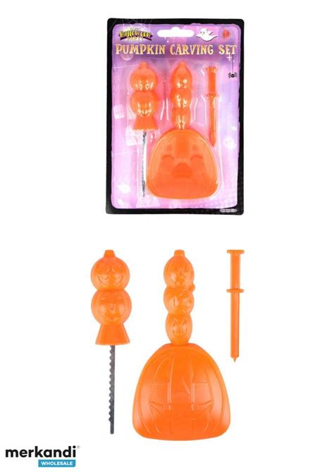 3 piece pumpkin carving set – basic tools for Halloween pumpkin ...