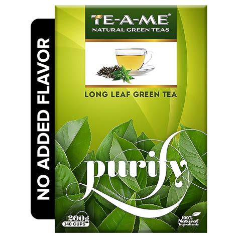 TE-A-ME Long Leaf Green Tea, 200 grams | Pure Green Tea Loose Leaves ...