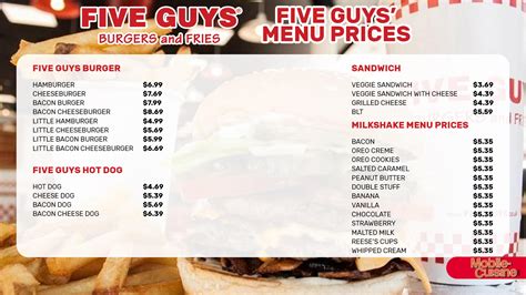 Updated Five Guys Menu Prices + Secret Items (2024)
