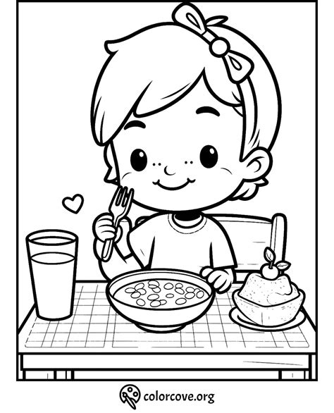 30 Free Healthy Food Coloring Pages – The Color Cove