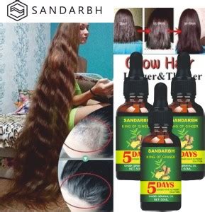 Sandarbh Ginger Germinal 5 DAYS Hair Oil for Shiny Hair, Long ...