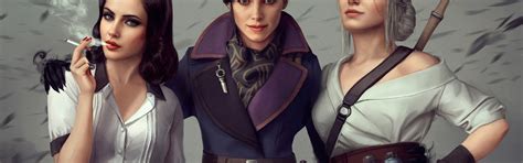 Download wallpaper game, gun, girls, trio, section other in resolution ...