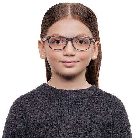 Kids Glasses: Black Grey Red Full Rim Rectangle Kids 5-8 Yrs Hooper ...