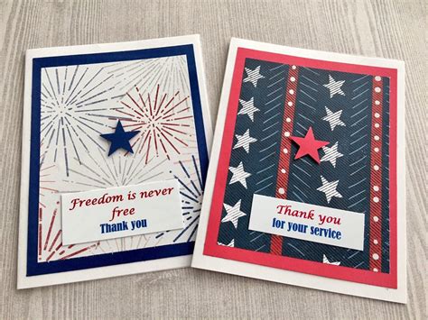 Handmade Veteran Cards - Patriotic Greetings for Veterans Day