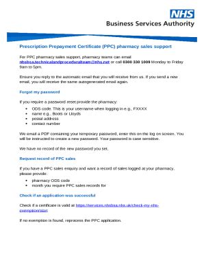 Pharmacies selling Prescription Prepayment Certificates ... Doc ...