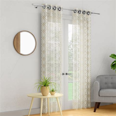 Buy PORTICO Magnolia 1Pc White Printed Door Curtain from Portico at ...