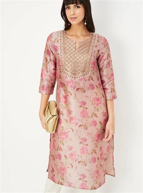 Buy Women Embroidered Straight Kurta Online at just Rs. 999.0 ...