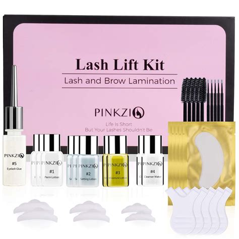 PINKZIO Lash Lift Kit - Professional Curling Eyelash Perm Kit for Salon ...