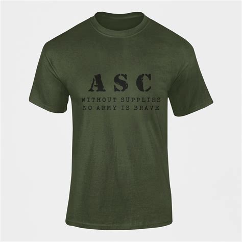 Army Asc T-Shirt: Without Supplies, No Army Is Brave – Olive Planet